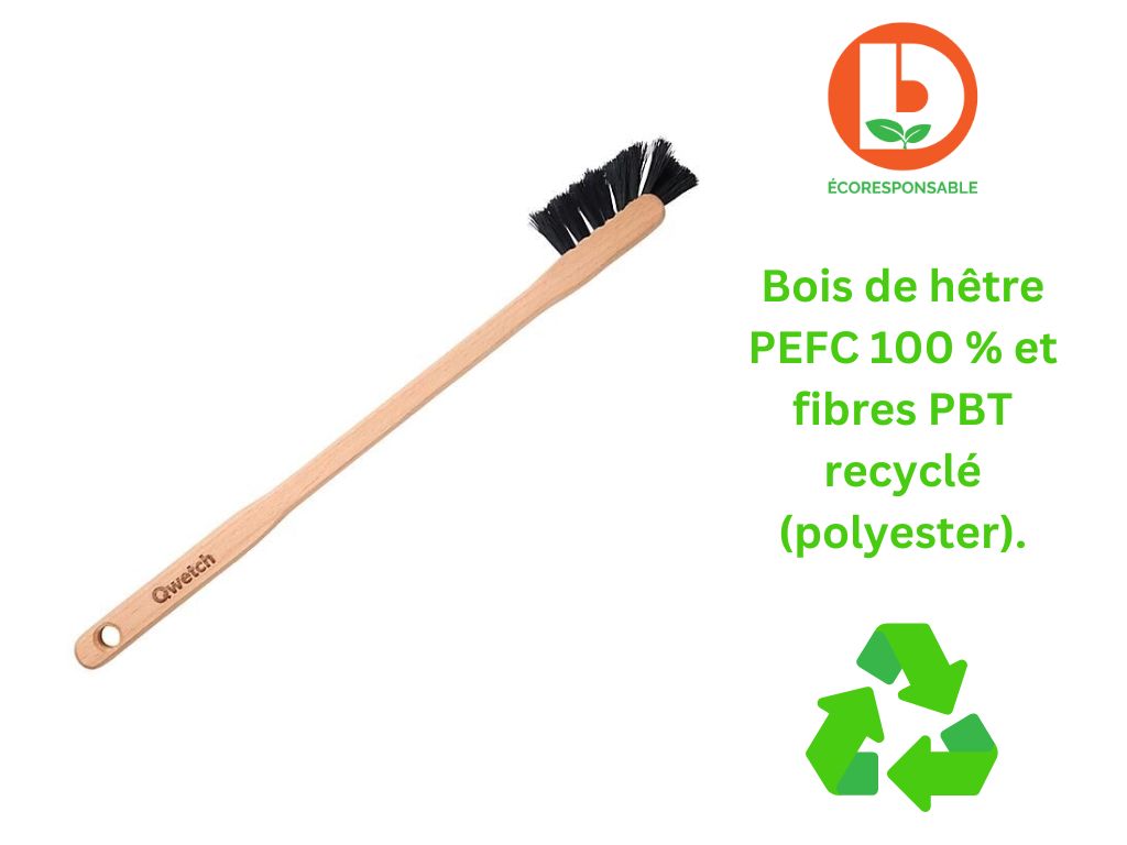 Beechwood brush for Qwetch water bottle
