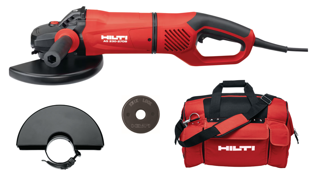 AG 230-27DB corded angle grinder kit without vacuum housing