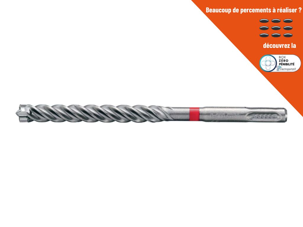 Meche de forage TE-CX SDS Plus 4 taillants