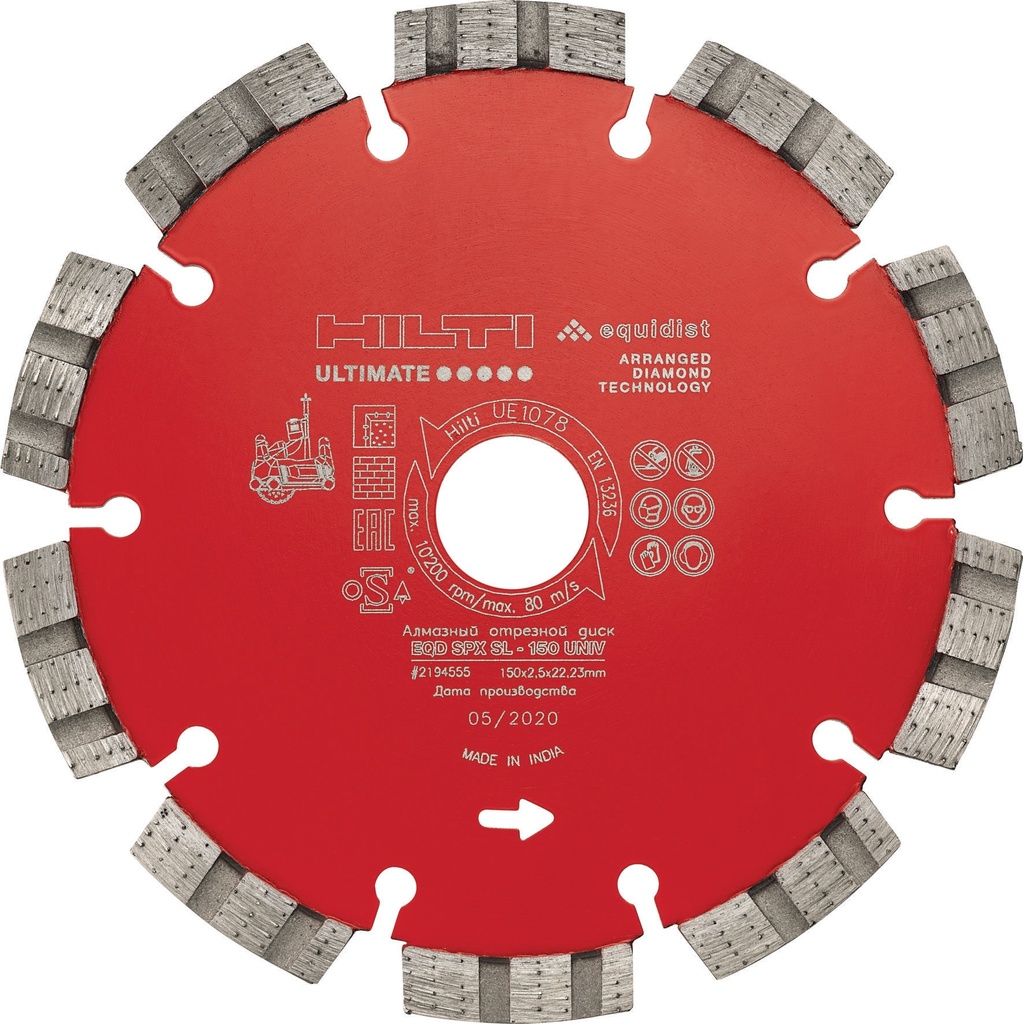 EQD SPX-SL 150 (2) universal cutting discs