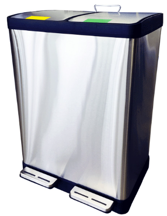 Poubelle tri sélectif 2 compartiments 20L