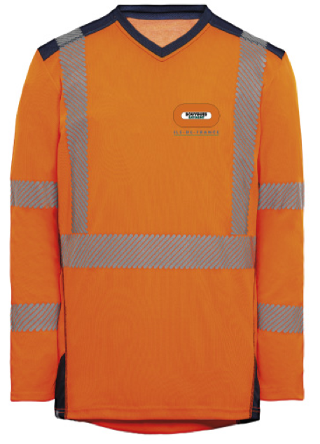 HV polyester cotton T-shirt BY BAT ILE DE FRANCE long sleeves Jakarta