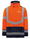 Parka 4 en 1 hv orange INEO UNE MARQUE DE EQUANS blanc coeur + EQUANS blanc dos