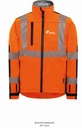 Blouson Softshell HV Himalaya manches amovibles INEO UNE MARQUE DE EQUANS blanc cœur + EQUANS blanc dos