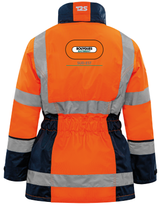Parka 4 en 1 HV femme BY BAT SUD EST dos respirant