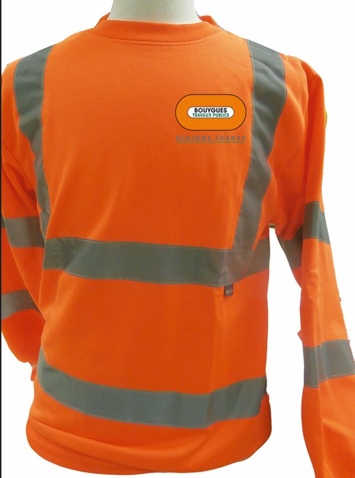 Sweat-shirt HV BY TP REGIONS FRANCE orange - Classe 3