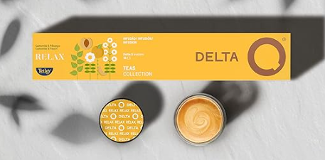 Relaxing Herbal Teas Box of 10 Capsules (chamomile, peach) DELTA