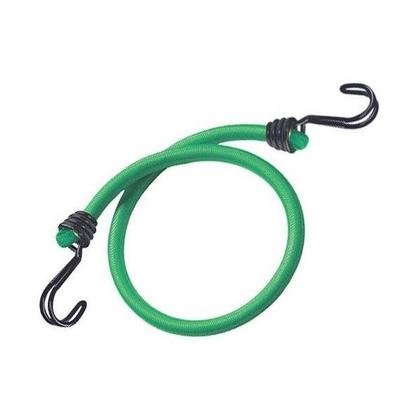 Tendeurs ronds 8mm longueur 120 CM vert crochets doubles inverses (lot de 2)