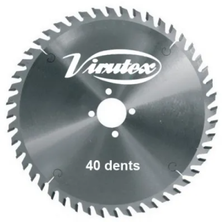 Lame finition bois panneau Diam. 165 - 40 dents pour scie arasante RZ270S