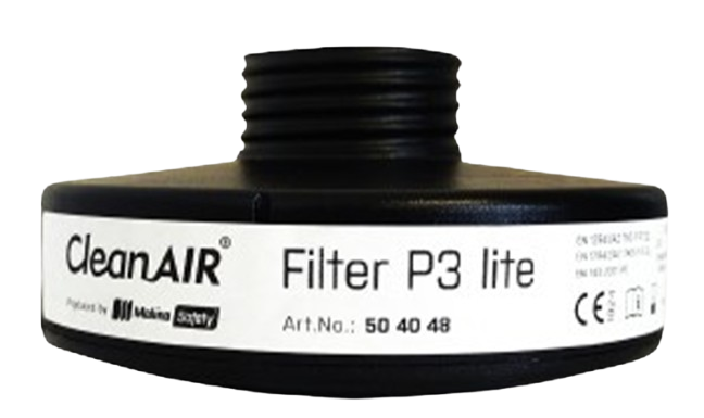 Filtre P3 Lite din 40 pour CleanAIR Chemical 2F (carton de 20)