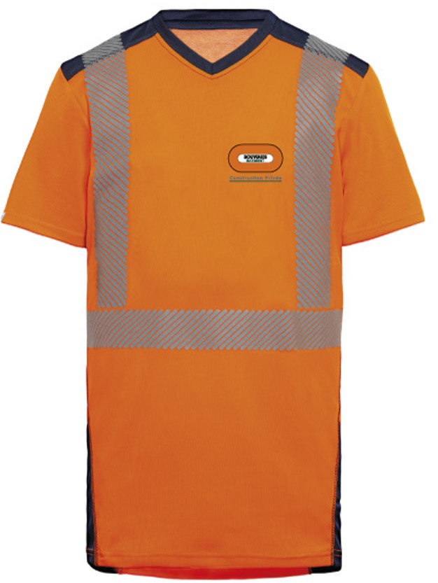Tee-shirt HV polyester coton BY BAT CONSTRUCTION PRIVEE manches courtes Jakarta