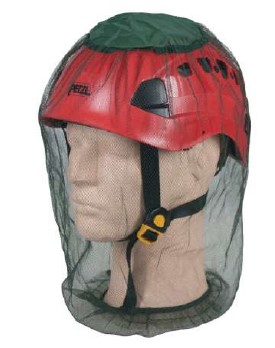 Insect net for helmet, cap