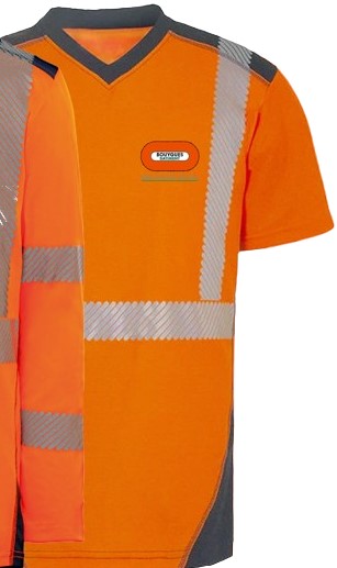Tee-shirt HV polyester coton BY BAT RENOVATION PRIVEE manches courtes Jakarta (sous-traitance)