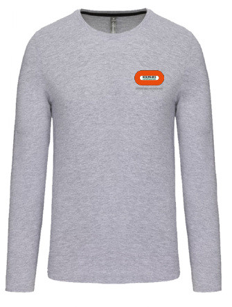 Tee-shirt 180gr 100% coton Oxford Grey femme col rond BY CN EXPERTISES NUCLEAIRES 180gr manches longues