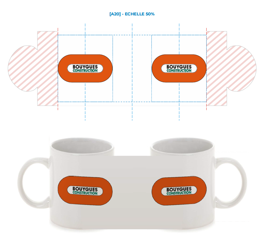 Mug céramique blanche 350ml BY CONSTRUCTION 