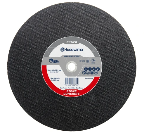 Disque abrasif Haut de gamme pour pierre/béton - Diam. 350 - Alésage 25,4 - Compatible K770