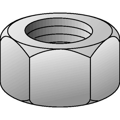 Ecrou hexagonal M27 zingué (lot de 4 boites de 25)