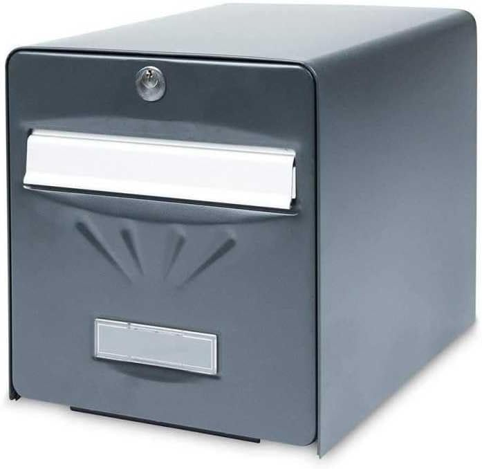 Boite aux lettres double face grise anthracite