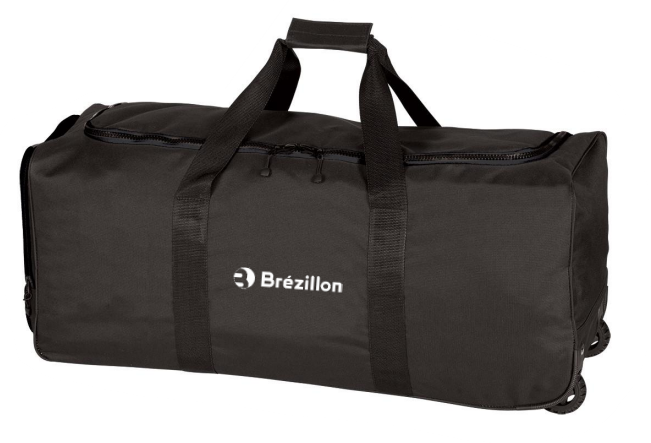Sac paquetage trolley BREZILLON blanc 75x30x30 noir-noir - 70 L