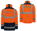 Parka 4 en 1 HV orange Homme respirant Logo Dos - parka + gilet intérieur