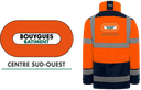 Parka 4 en 1 HV orange Homme respirant Logo Dos - parka + gilet intérieur