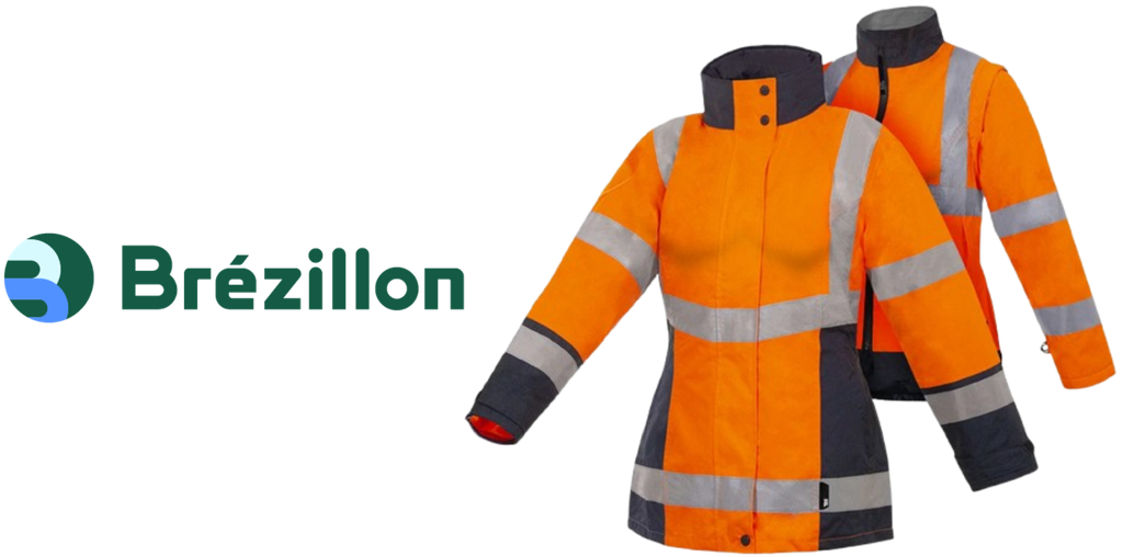 Parka 4 en 1 hv orange femme respirant Logo Dos - parka + gilet intérieur