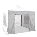 Kit 4 parois latéraux pour tente pliante 3x3m (blanc)