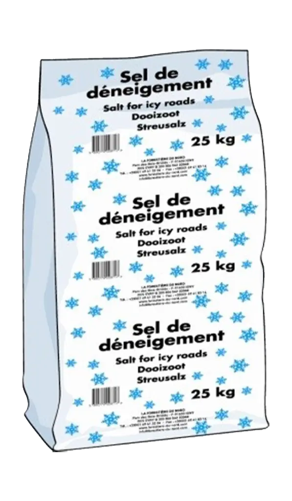 Sel de déneigement (Palette de 49 Sacs de 25Kg) - Livraison uniquement en Province