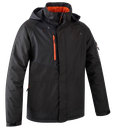 Parka Ripstrop YUZU II doublure polaire dos long - noir/orange