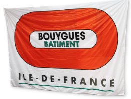 Drapeau Mât de Grue 3x1,5M Logo par Entité