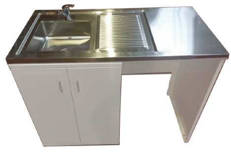 Kitchenette 120X60cm avec chauffe-eau 5L Hors Frigo