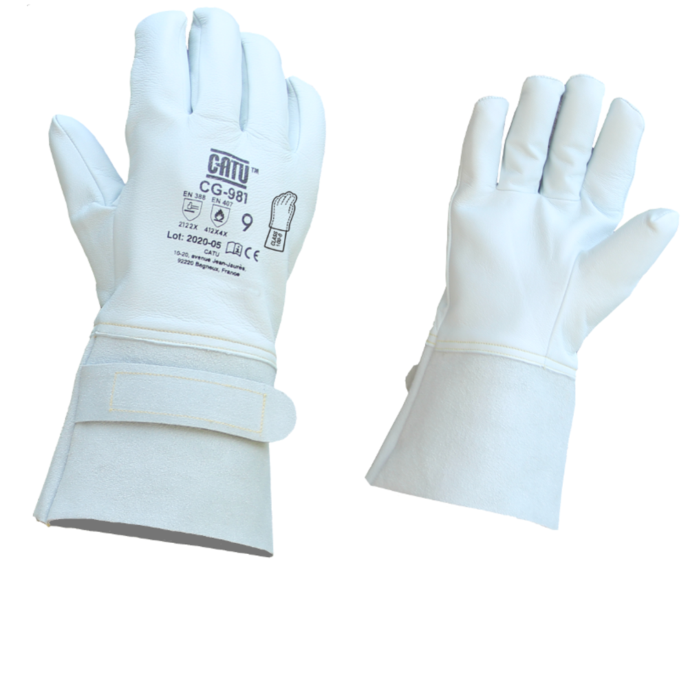 Surgants en cuir pour gants isolants Basse Tension CL0 et 03