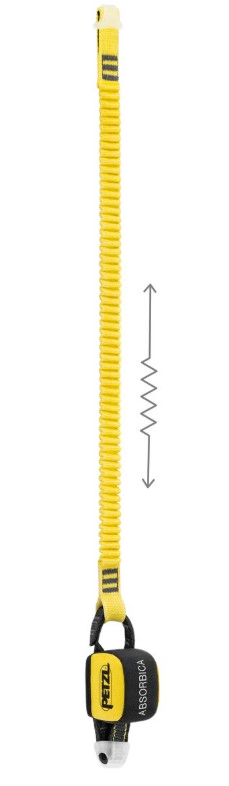 Longe simple avec absorbeur d'énergie intégré ABSORBICA-I FLEX 150