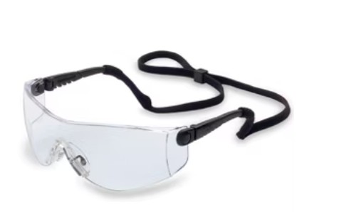 Lunettes avec chaussette de maintien OP-TEMA® Monture Noire, Oculaire Gris TSR Antibuée