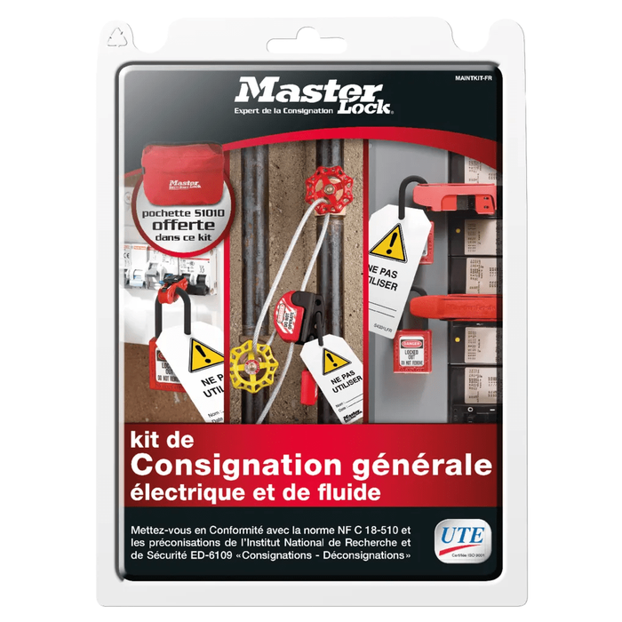 Kit de consignation général électrique et de fluide Maintkit-fr