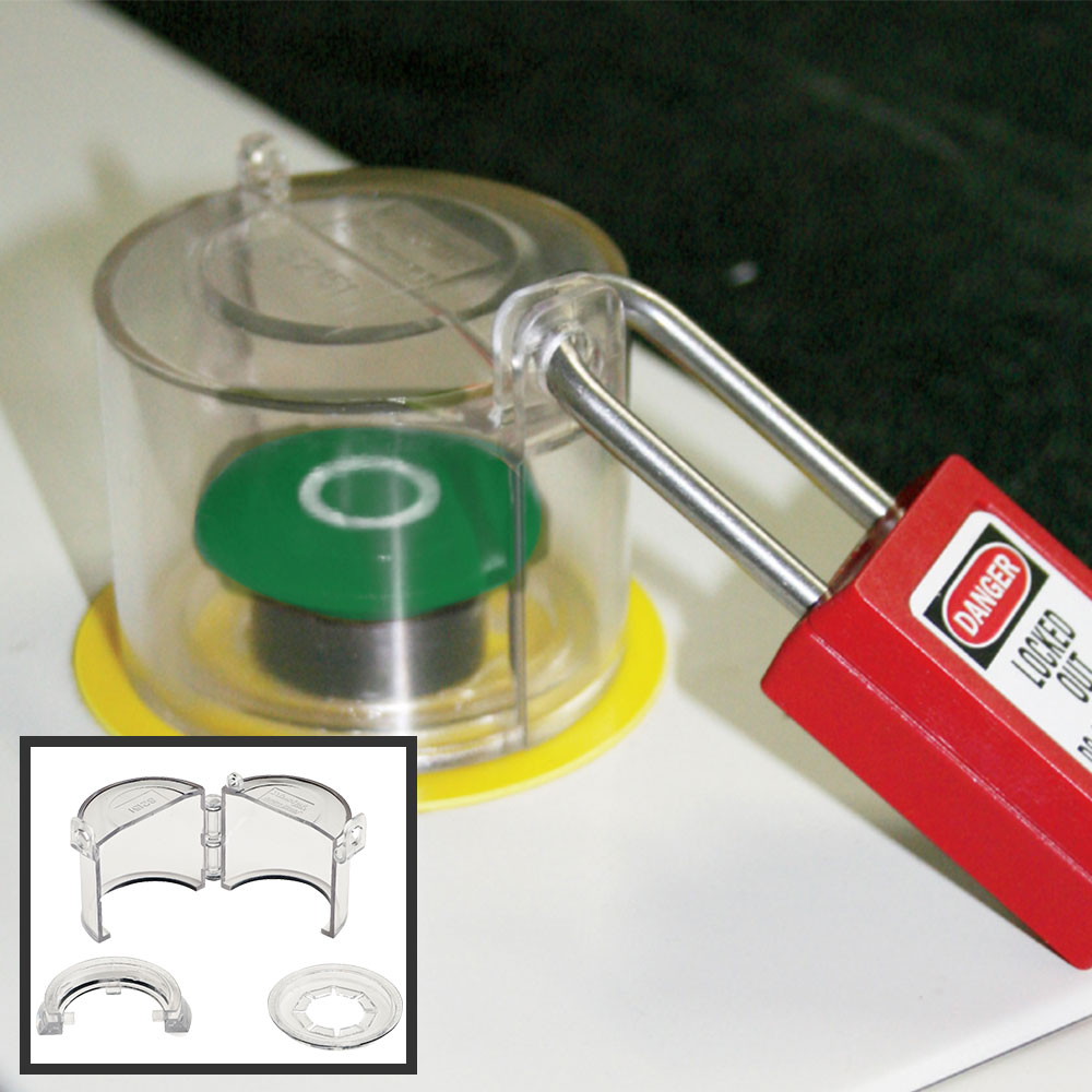 Bouton-poussoir amovible et couvercle du protection pour interrupteur rotatif S2151