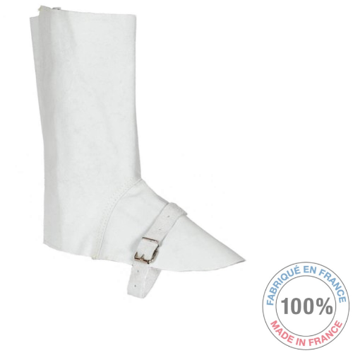 Guêtre de protection soudeur en cuir croûte de bovin naturelle (la paire)