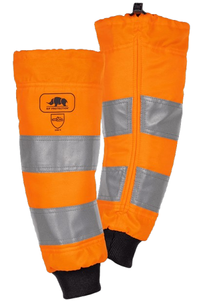 Manchettes d'élagage orange HV protection anti-coupure 360 BRAMONT FLASH