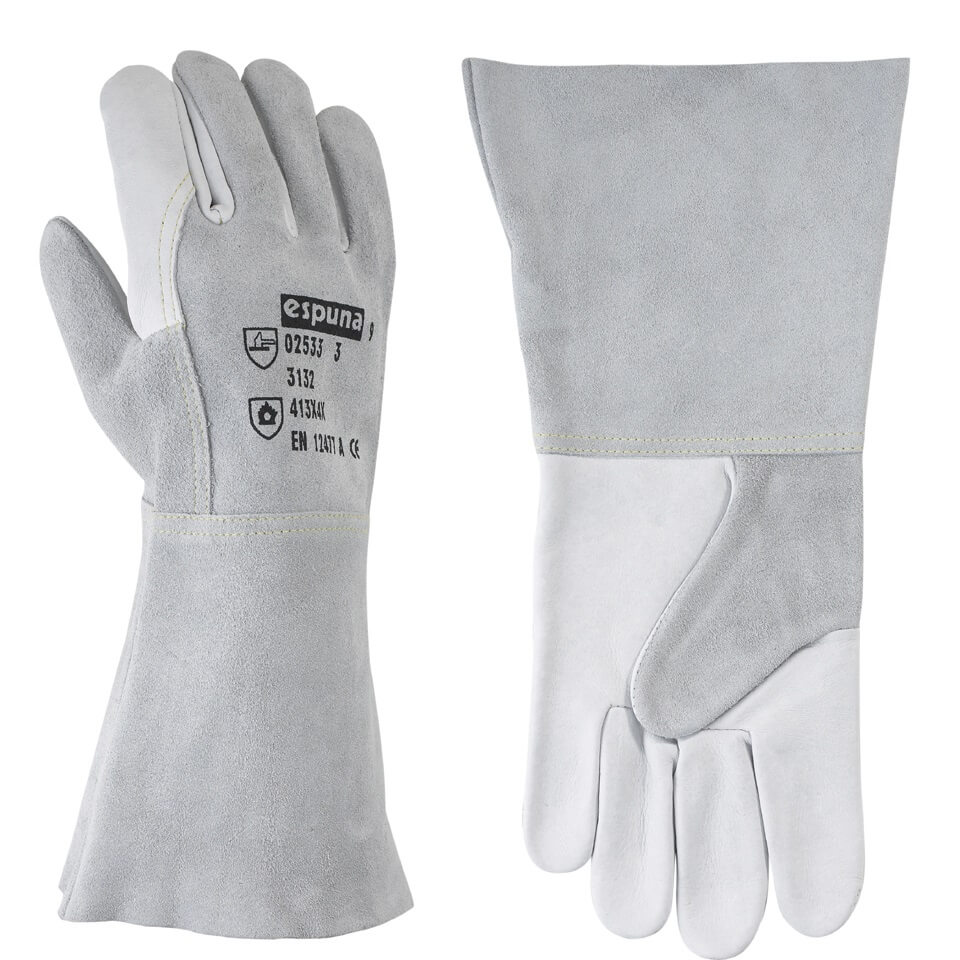 Gant de soudage anticoupure cuir bovin hydrofuge SOUDEO