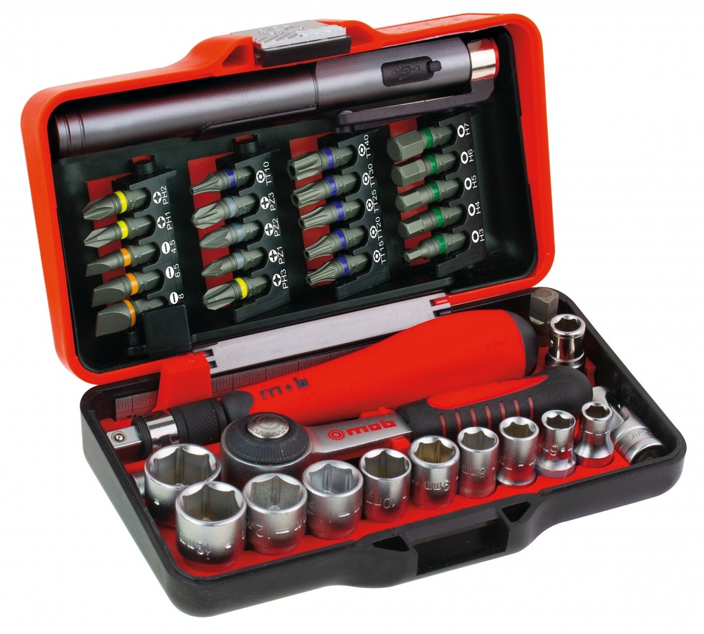 Coffret cliquet 1/4 39 outils