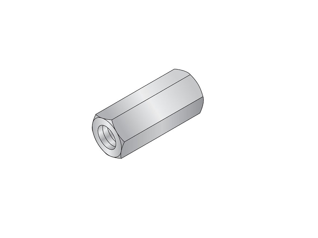 HEX M8x25 spacer sleeve (Box of 50)