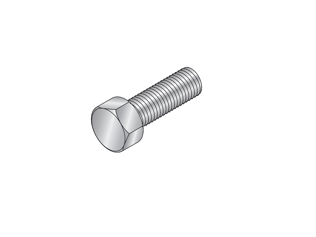 M16x40 zinc-plated hexagonal screw (Box of 50)