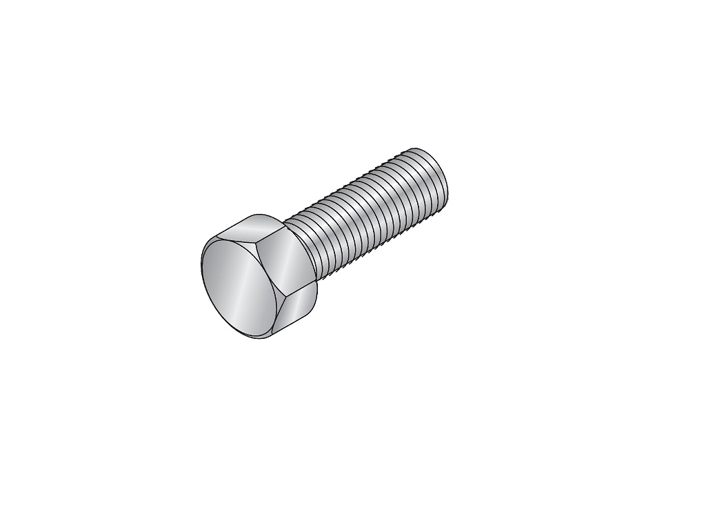 M12C35 Zinc Plated Hexagonal Screw (Box of 50)
