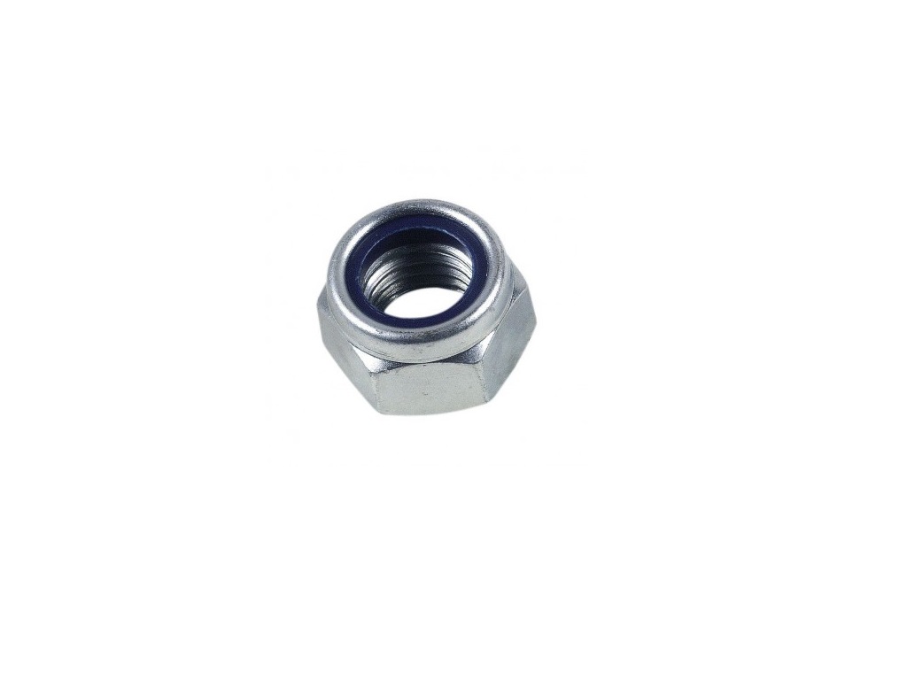 M12 zinc-plated self-locking nut (Nylstop) (Box of 100)