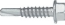 SELF-DRILLING SCREWS S-MD51S 4.8X22 PACK OF 250