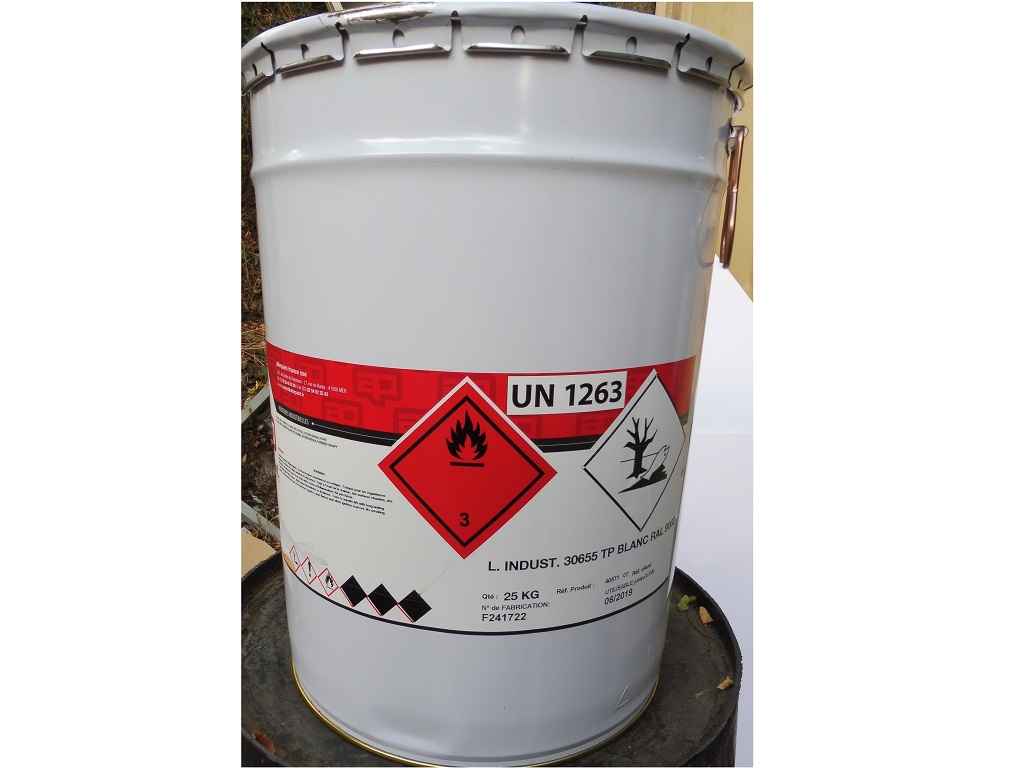 Industrial lacquer paint 30655TP/9002 White (RAL9002) 25Kg