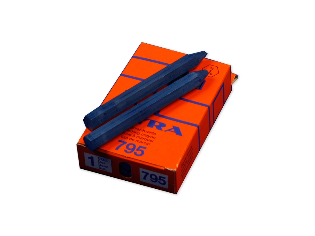 Blue industrial chalk (Box of 12)