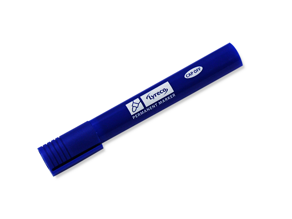 Marqueur indélébile bleu