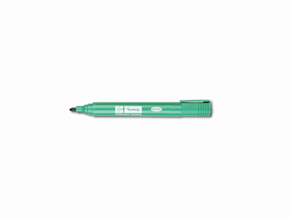 Green permanent marker