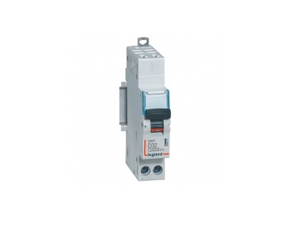 DNX³4500 6kA Phase+Neutral Circuit Breaker, inlet and outlet, screw terminal - 1P+N 230V~ 2A curve C - 1 module